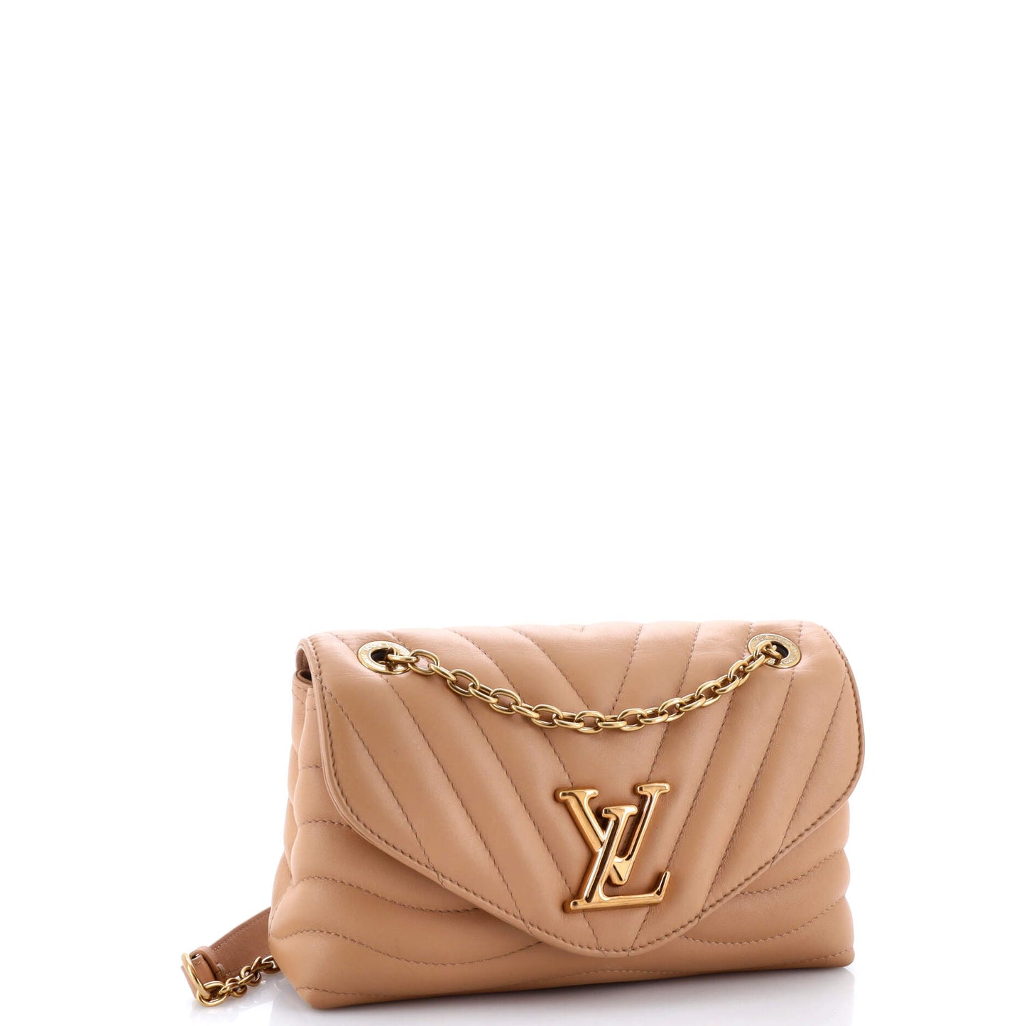 Louis Vuitton New Wave Bag Nm Mm Leather Quilted Shoulder Bag Leather Mm3023331