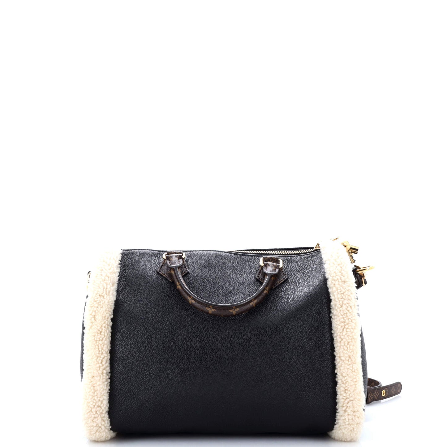 Louis Vuitton Speedy Bandouliere Bag And Teddy Shearling Leather Monogram Travel Bag