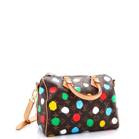 Louis Vuitton Speedy Bandouliere Bag Yayoi Kusama Painted Dots Canvas Monogram Shoulder Bag Canvas 253023426