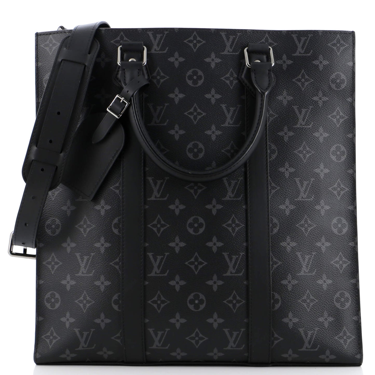 Louis Vuitton Sac Plat Bag Eclipse Canvas Monogram Tote Bag