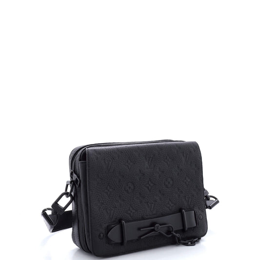 Louis Vuitton Steamer Messenger Bag Taurillon Leather Monogram Travel Bag