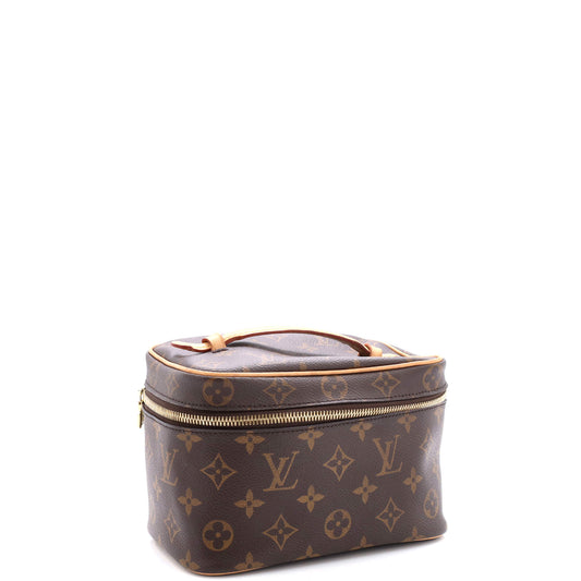 Louis Vuitton Nice Vanity Case Handbag Canvas Monogram Travel Bag Canvas Mini30234276