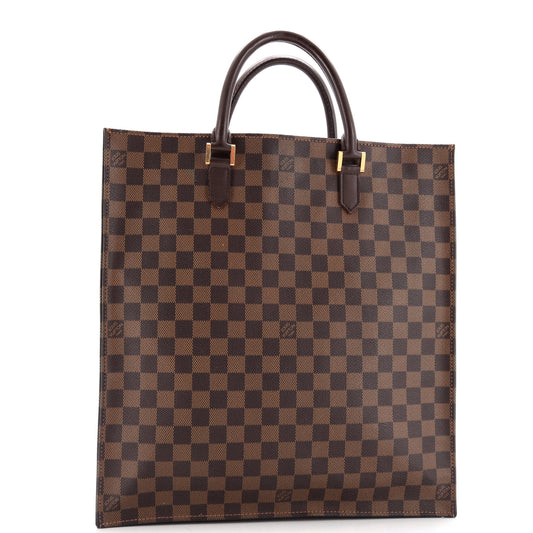 Louis Vuitton Sac Plat Bag Damier Tote Bag