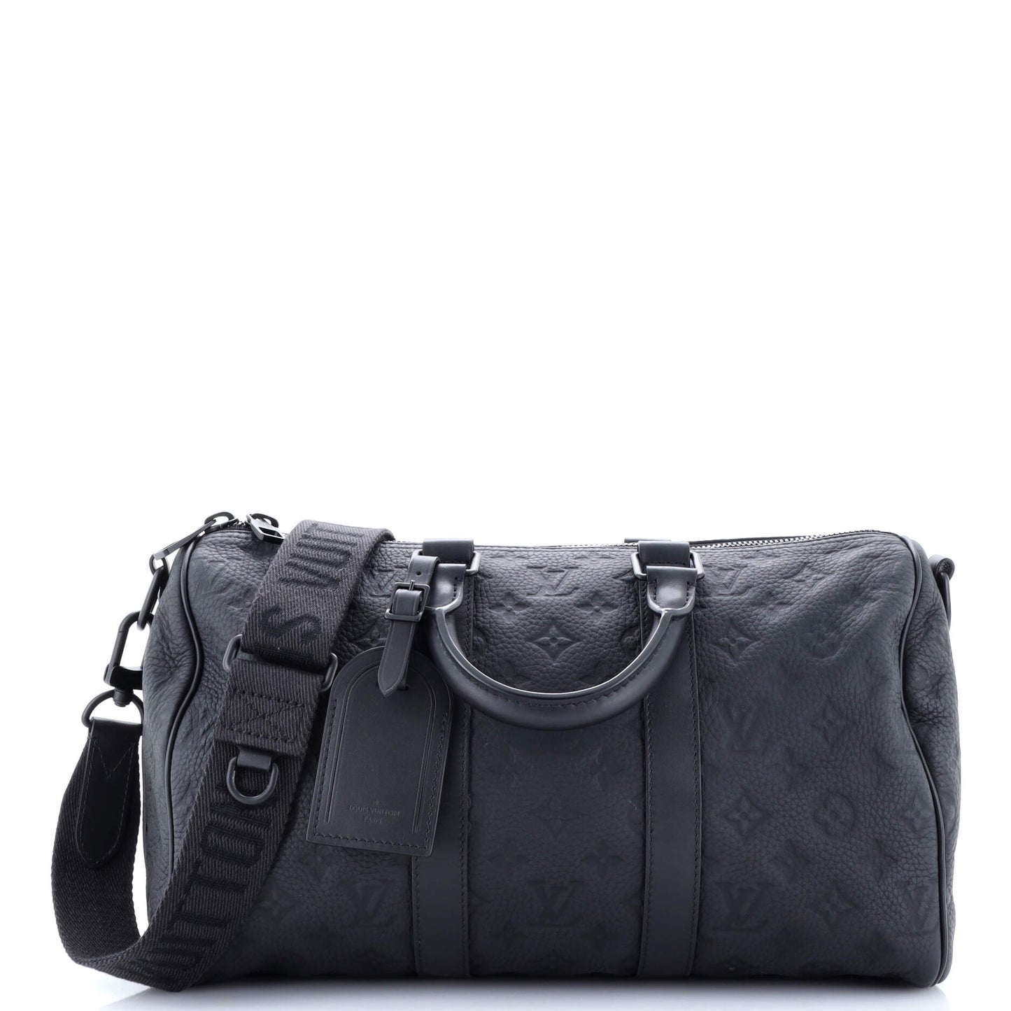 Louis Vuitton Keepall Bandouliere Bag Taurillon Leather Monogram Travel Bag Leather 3530234296