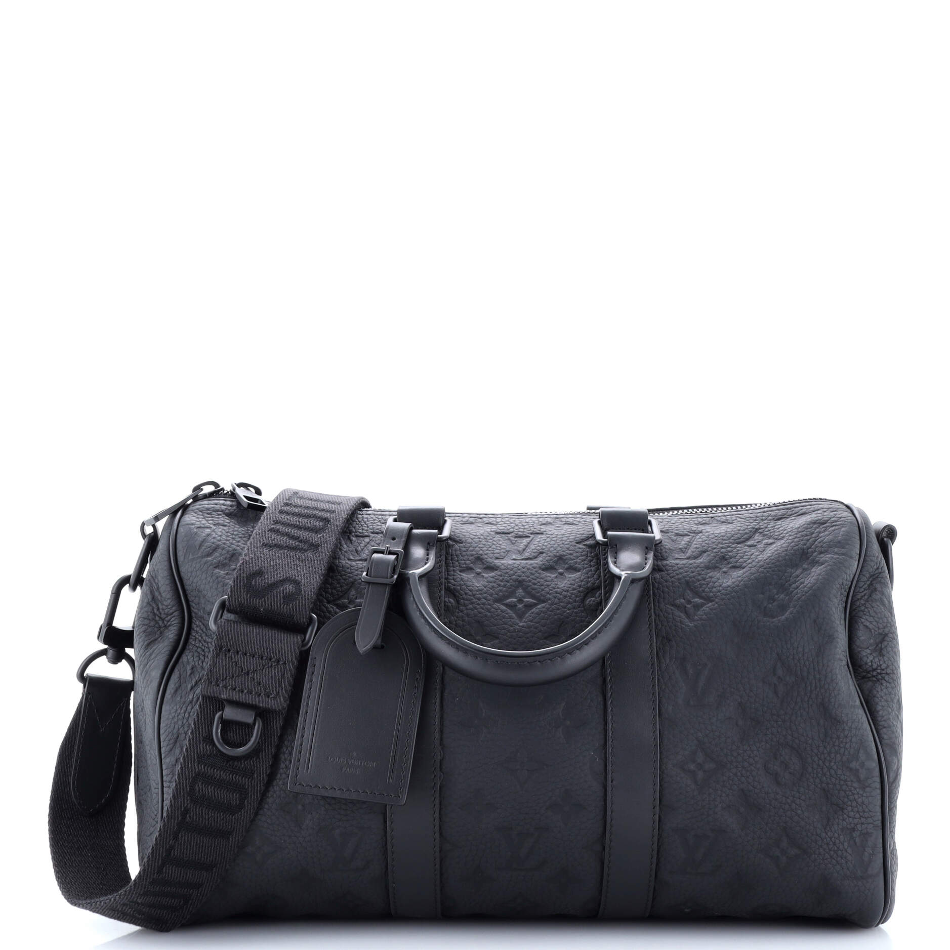 Louis Vuitton Keepall Bandouliere Bag Taurillon Leather Monogram Travel Bag Leather 3530234296