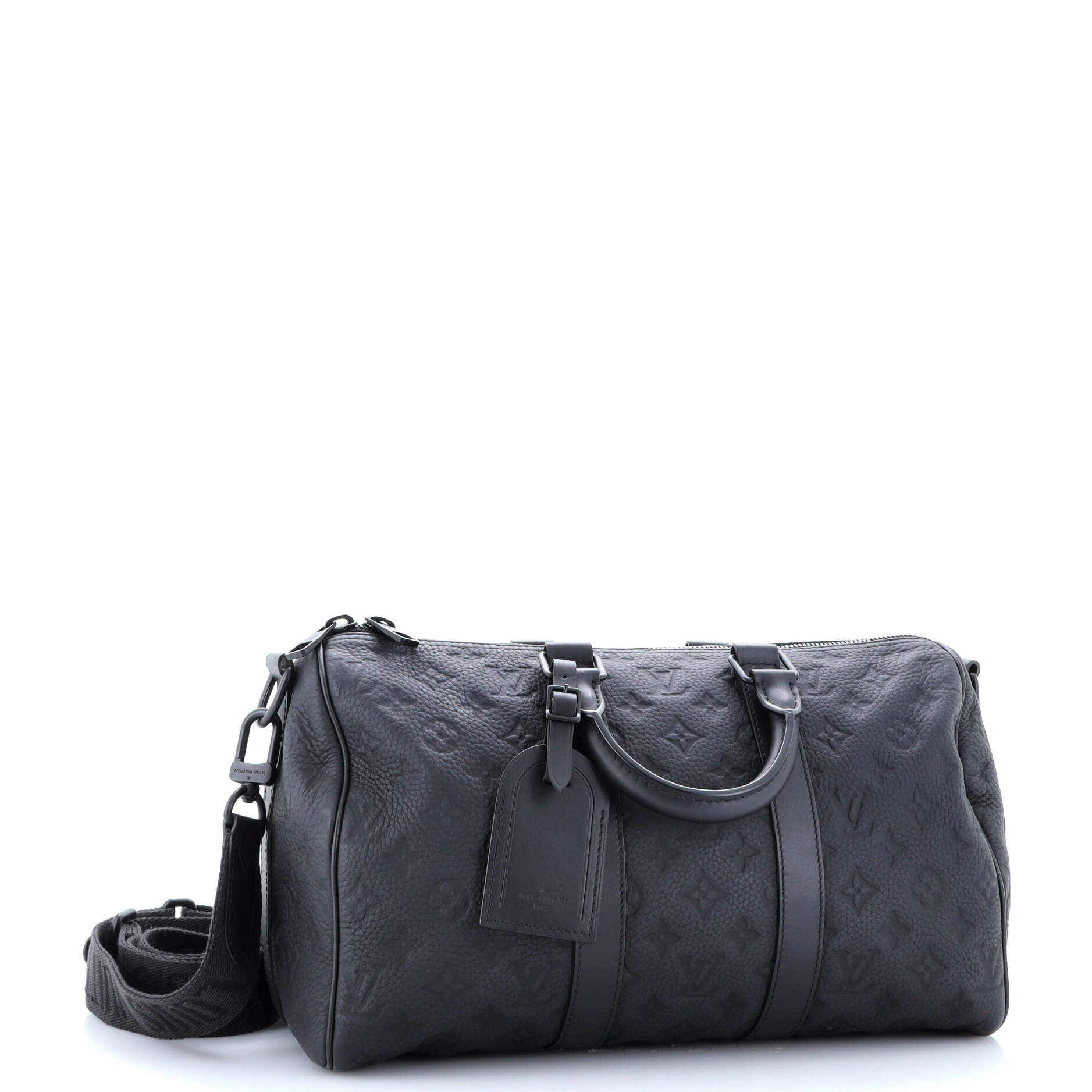 Louis Vuitton Keepall Bandouliere Bag Taurillon Leather Monogram Travel Bag Leather 3530234296
