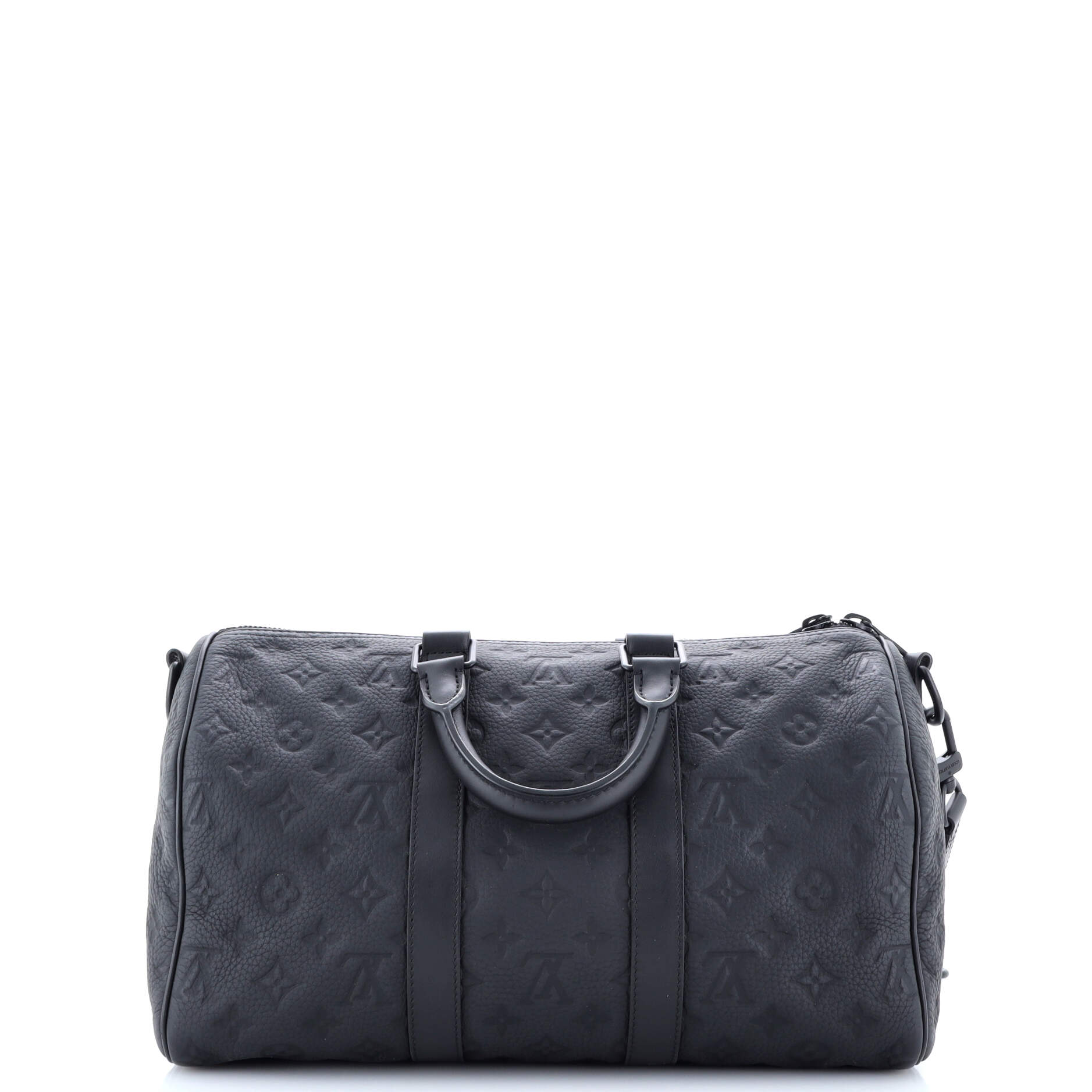 Louis Vuitton Keepall Bandouliere Bag Taurillon Leather Monogram Travel Bag Leather 3530234296