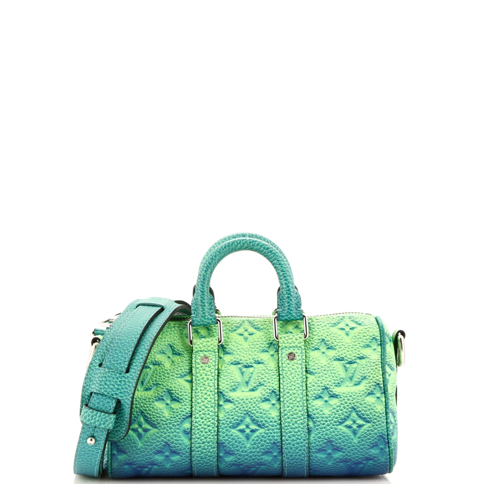 Louis Vuitton Keepall Bandouliere Bag Limited Edition Illusion Taurillon Leather Monogram Shoulder B Leather Xs3023
