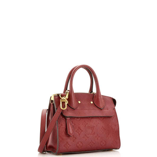 Louis Vuitton Pont Neuf Handbag Empreinte Leather Monogram Travel Bag Leather Mini3023636