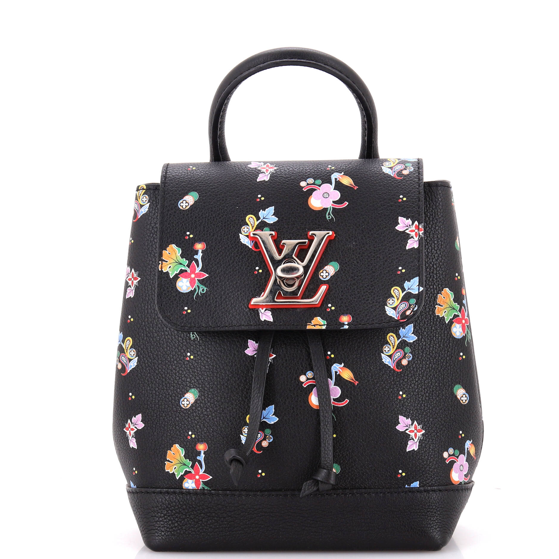 Louis Vuitton Lockme Backpack Floral Printed Leather Mini Leather Mini3023641