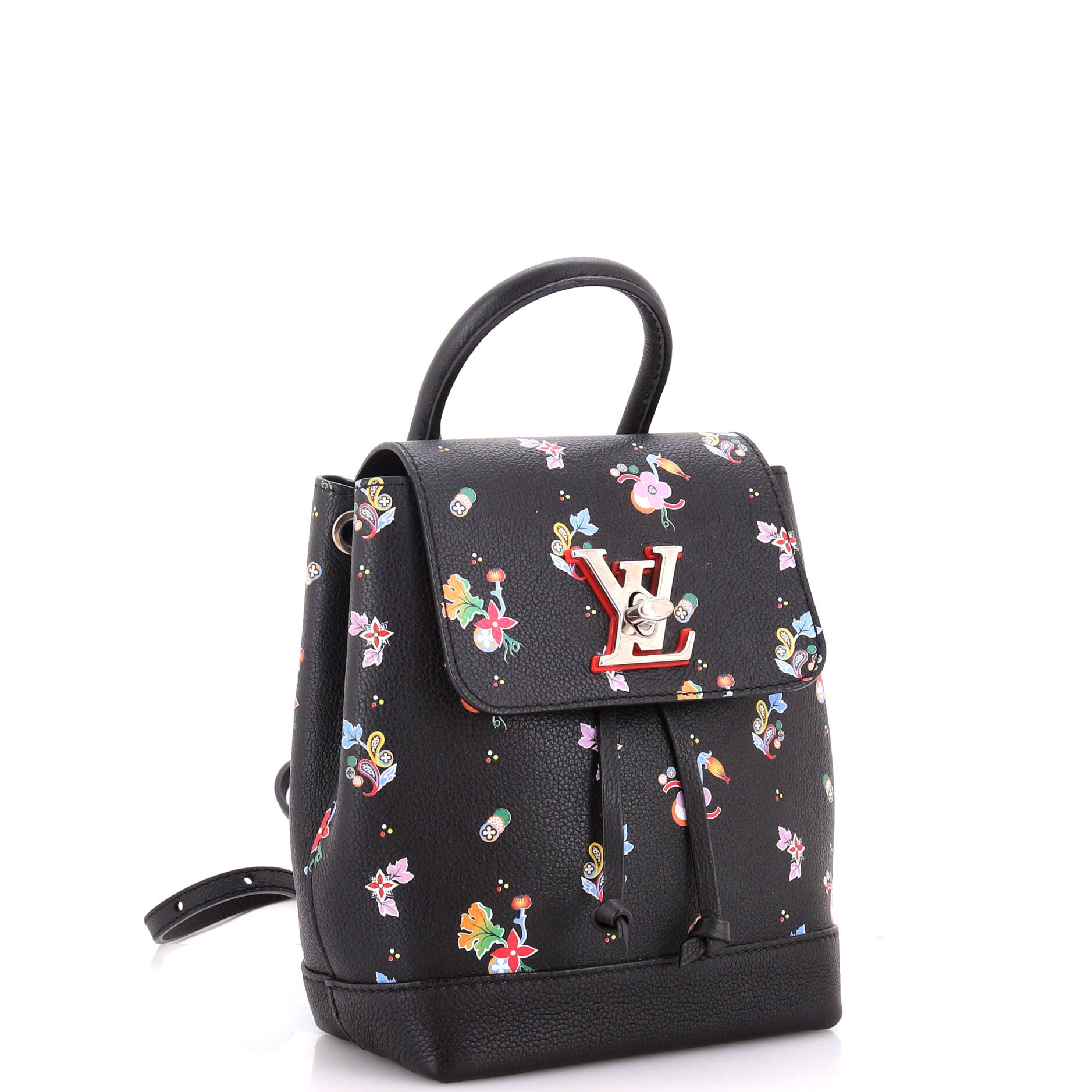 Louis Vuitton Lockme Backpack Floral Printed Leather Mini Leather Mini3023641