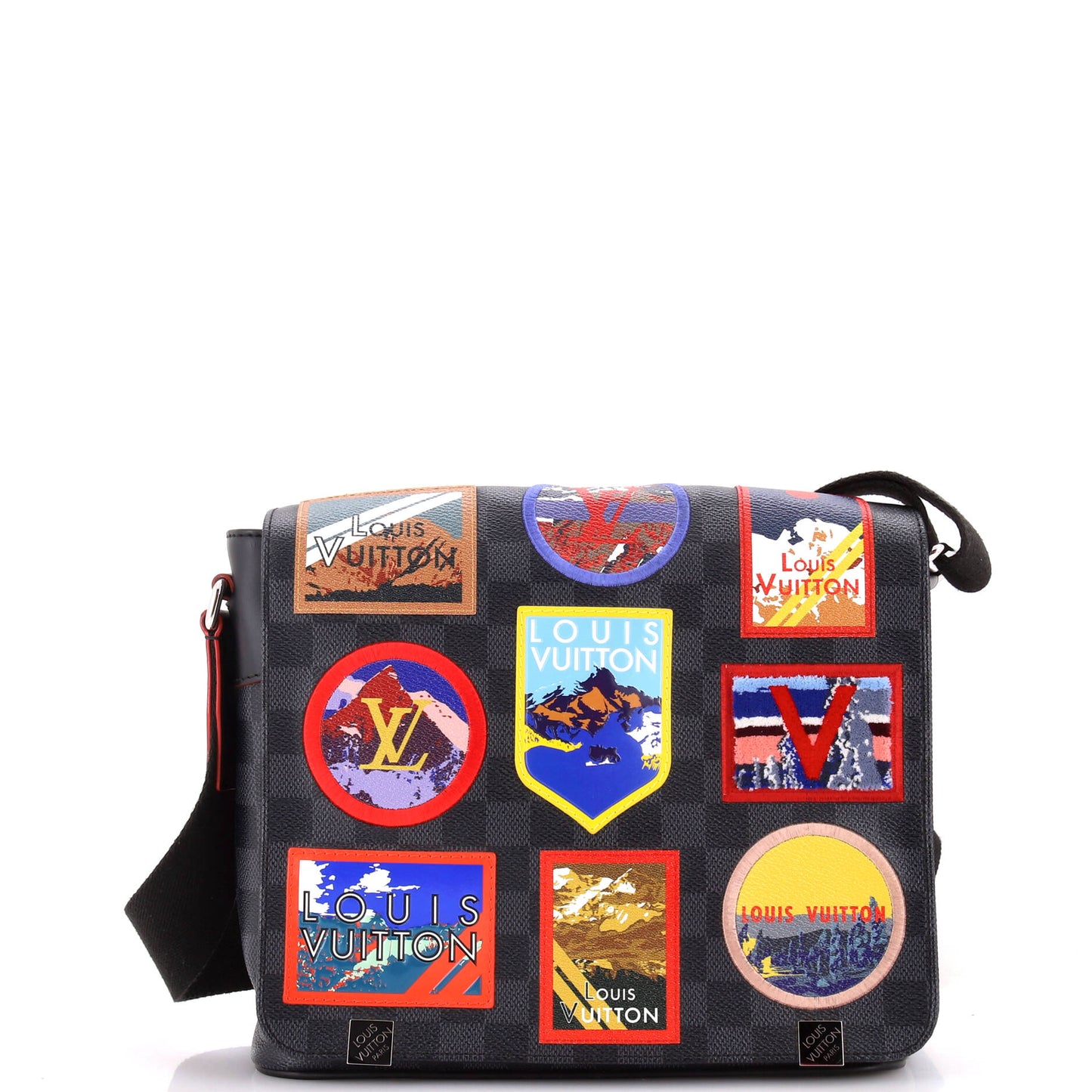 Louis Vuitton District Nm Messenger Bag Alps Patches Damier Travel Bag