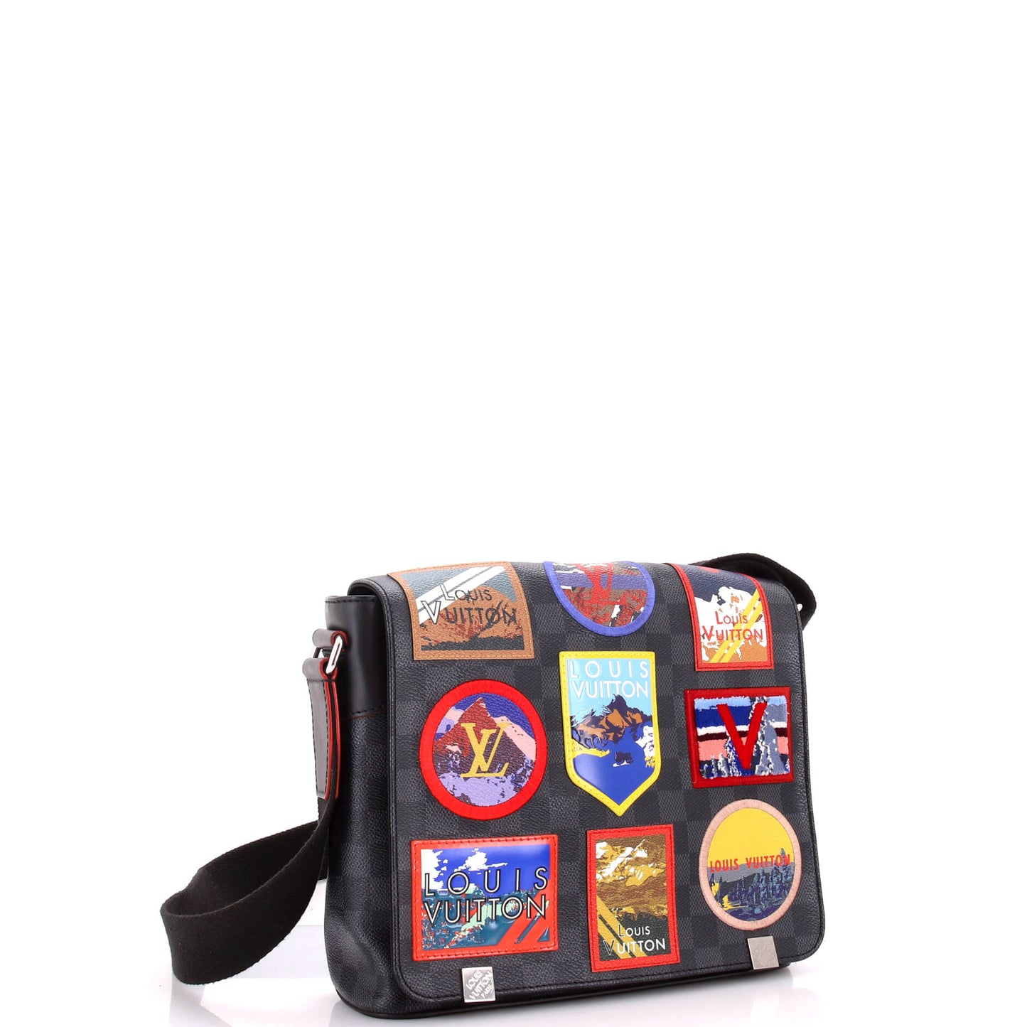 Louis Vuitton District Nm Messenger Bag Alps Patches Damier Travel Bag