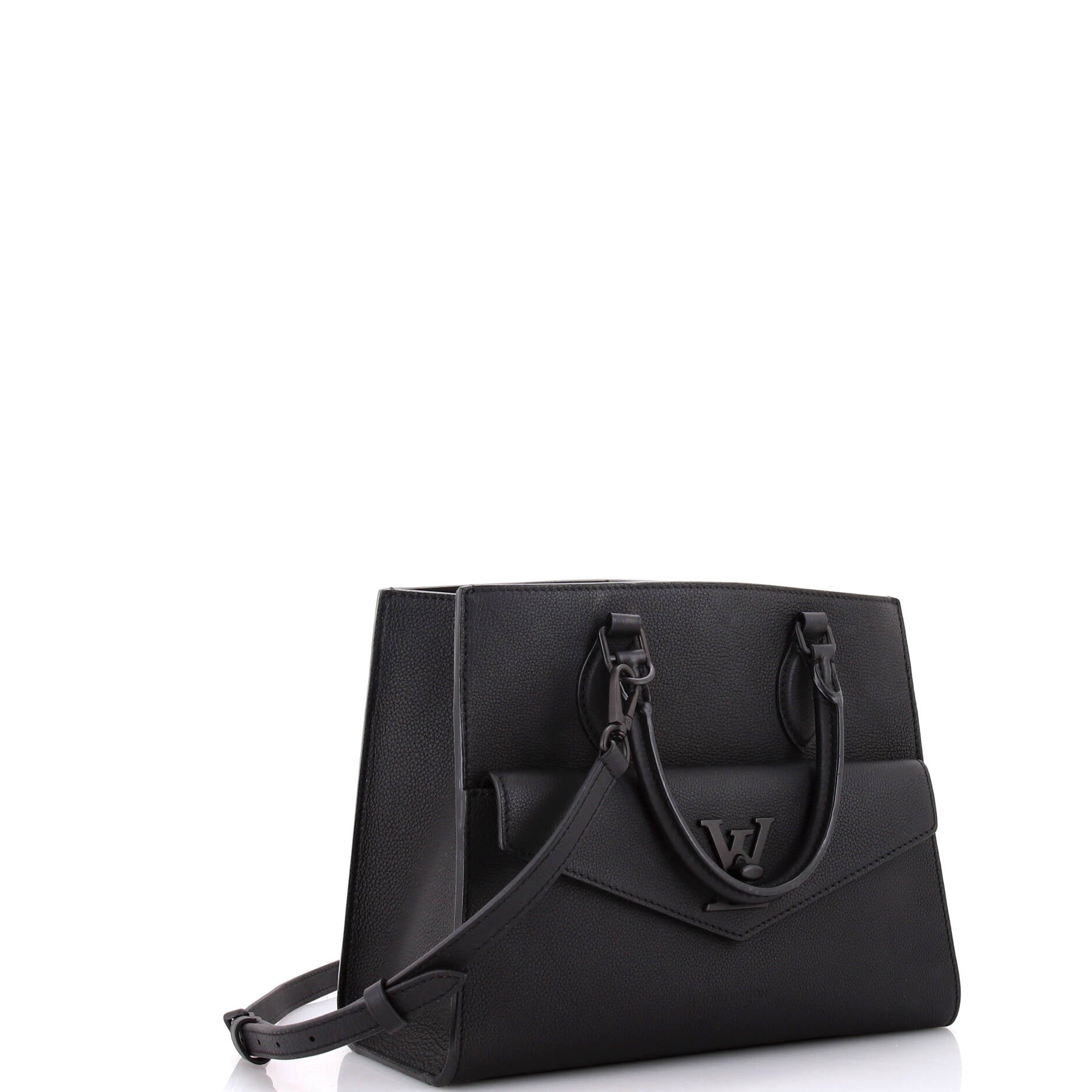 Louis Vuitton Lockme Monochrome Tote Pm Leather Tote Bag Leather Pm3023684