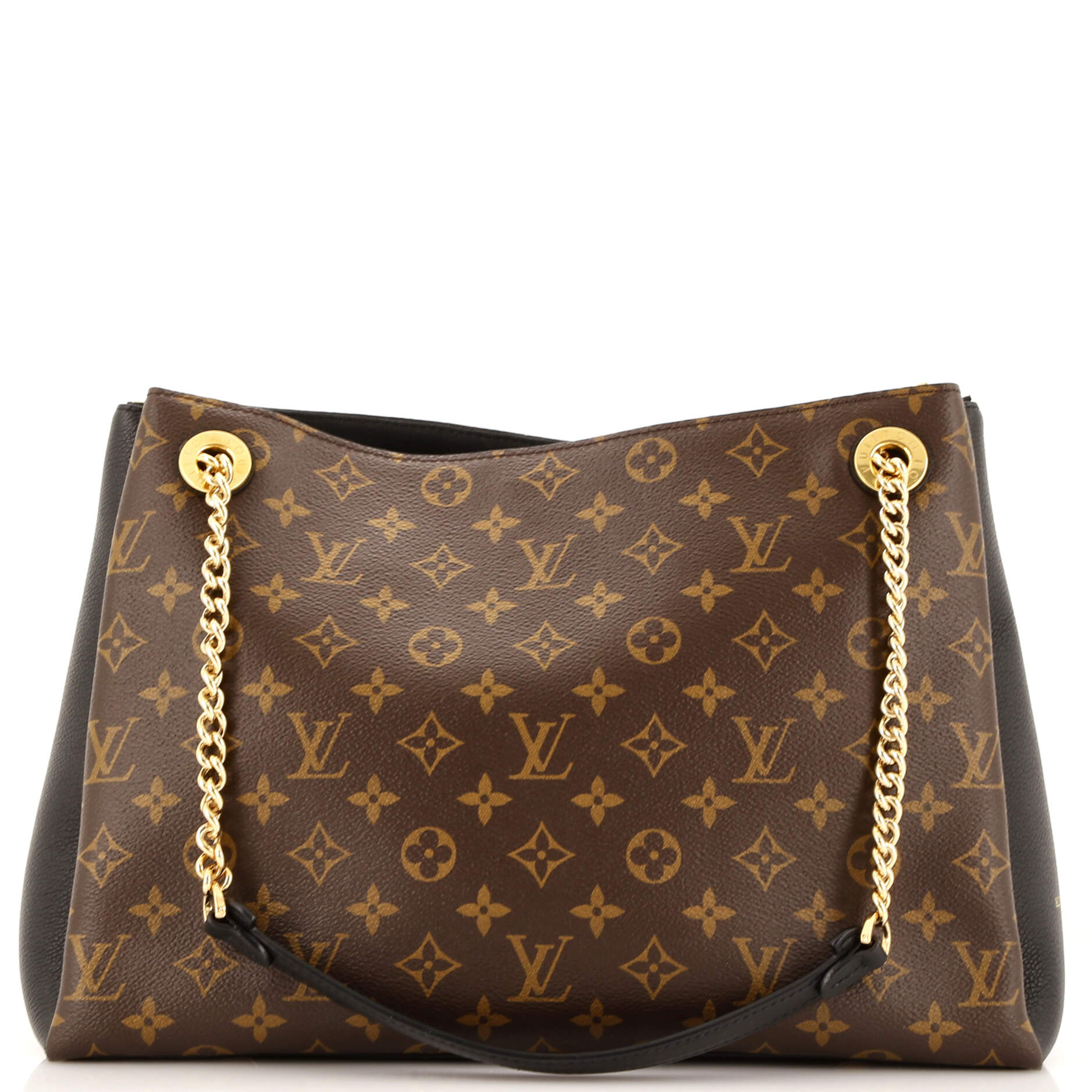 Louis Vuitton Surene Handbag With Mm Leather Canvas Shoulder Bag