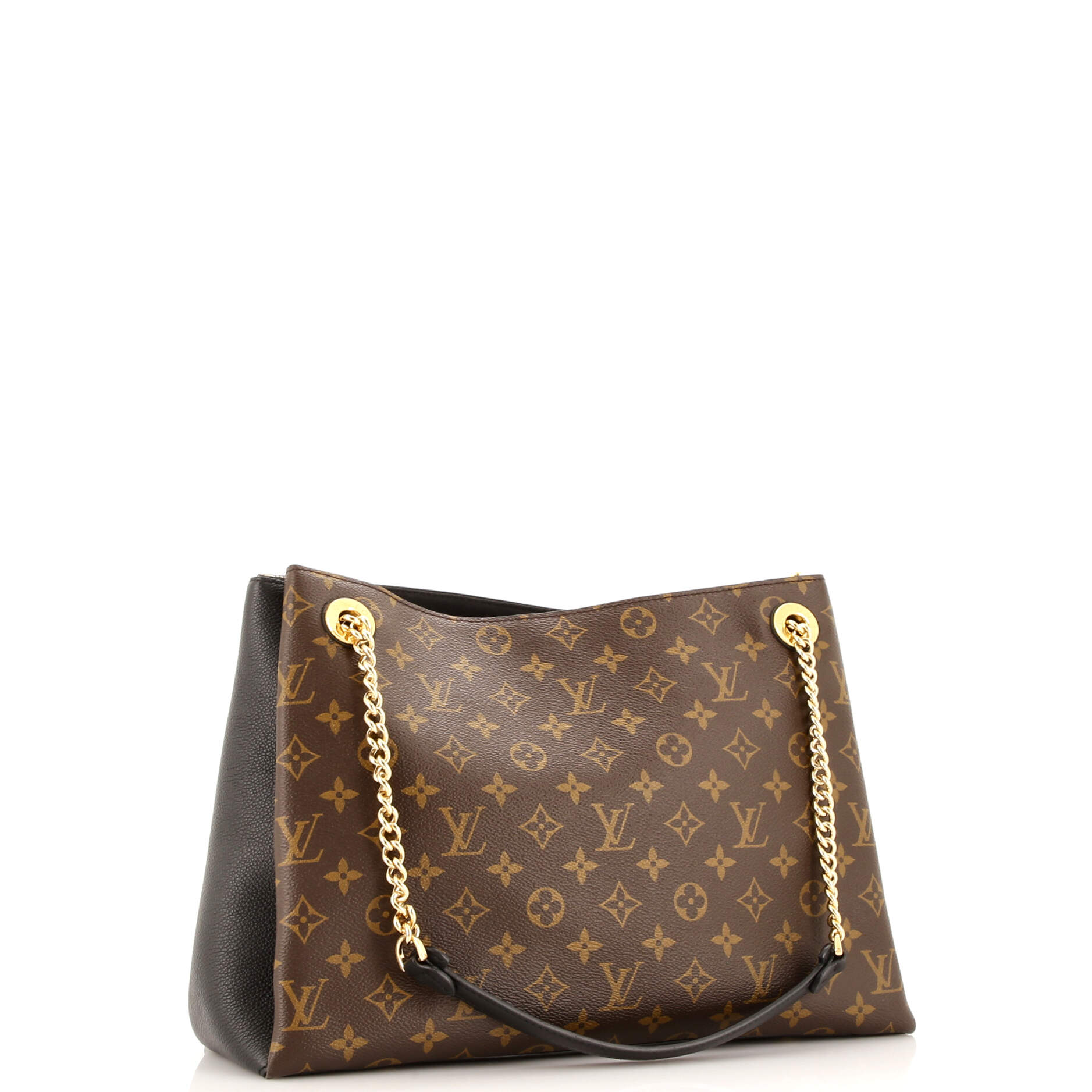 Louis Vuitton Surene Handbag With Mm Leather Canvas Shoulder Bag