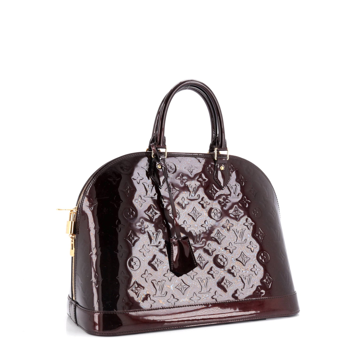 Louis Vuitton Alma Handbag Vernis Gm Monogram Travel Bag