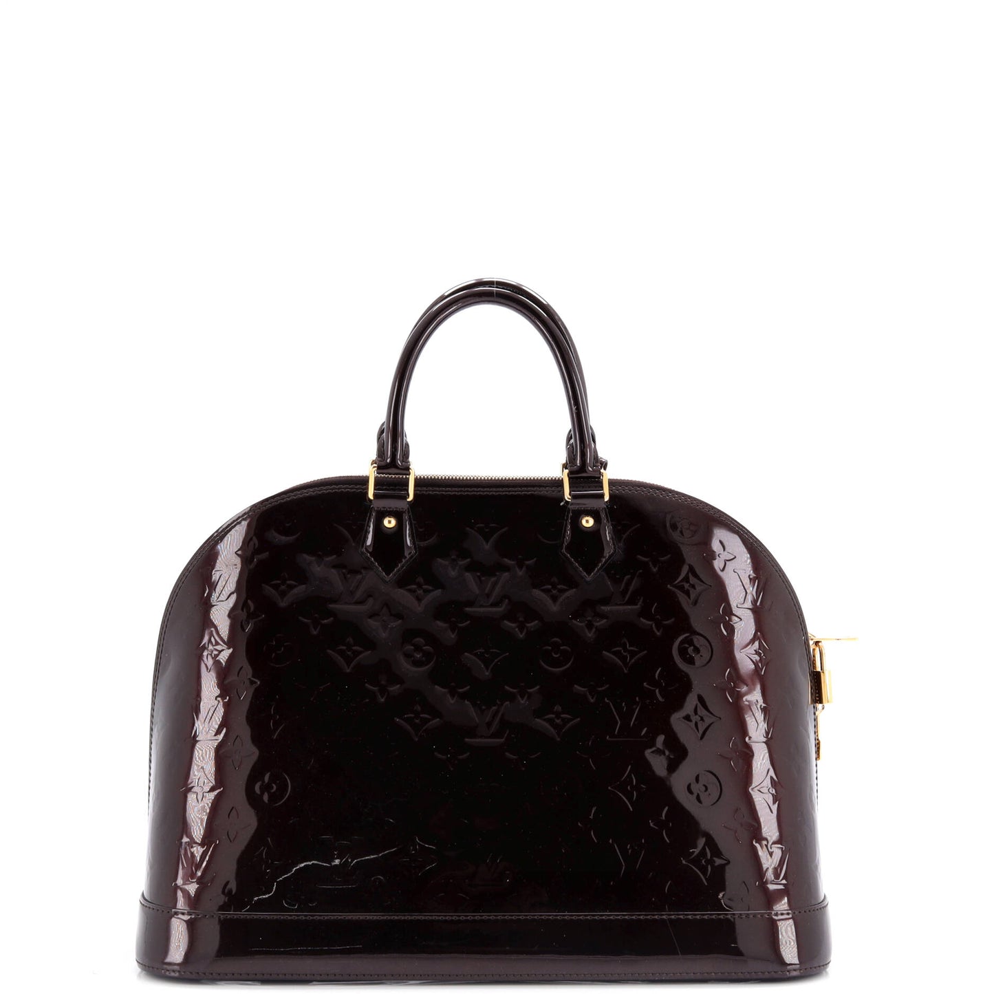 Louis Vuitton Alma Handbag Vernis Gm Monogram Travel Bag