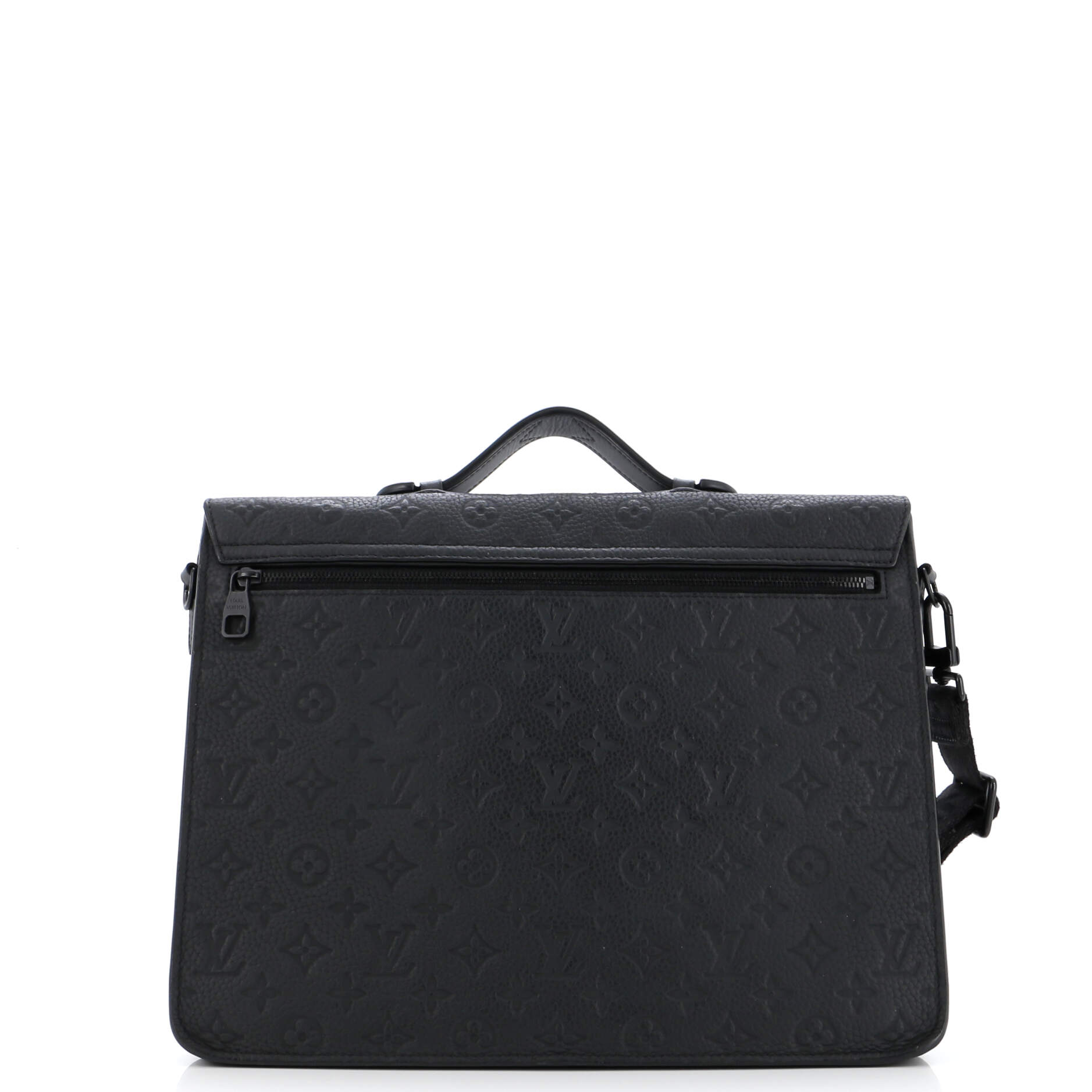 Louis Vuitton Lock Briefcase Taurillon Handbag Leather Monogram Travel Bag