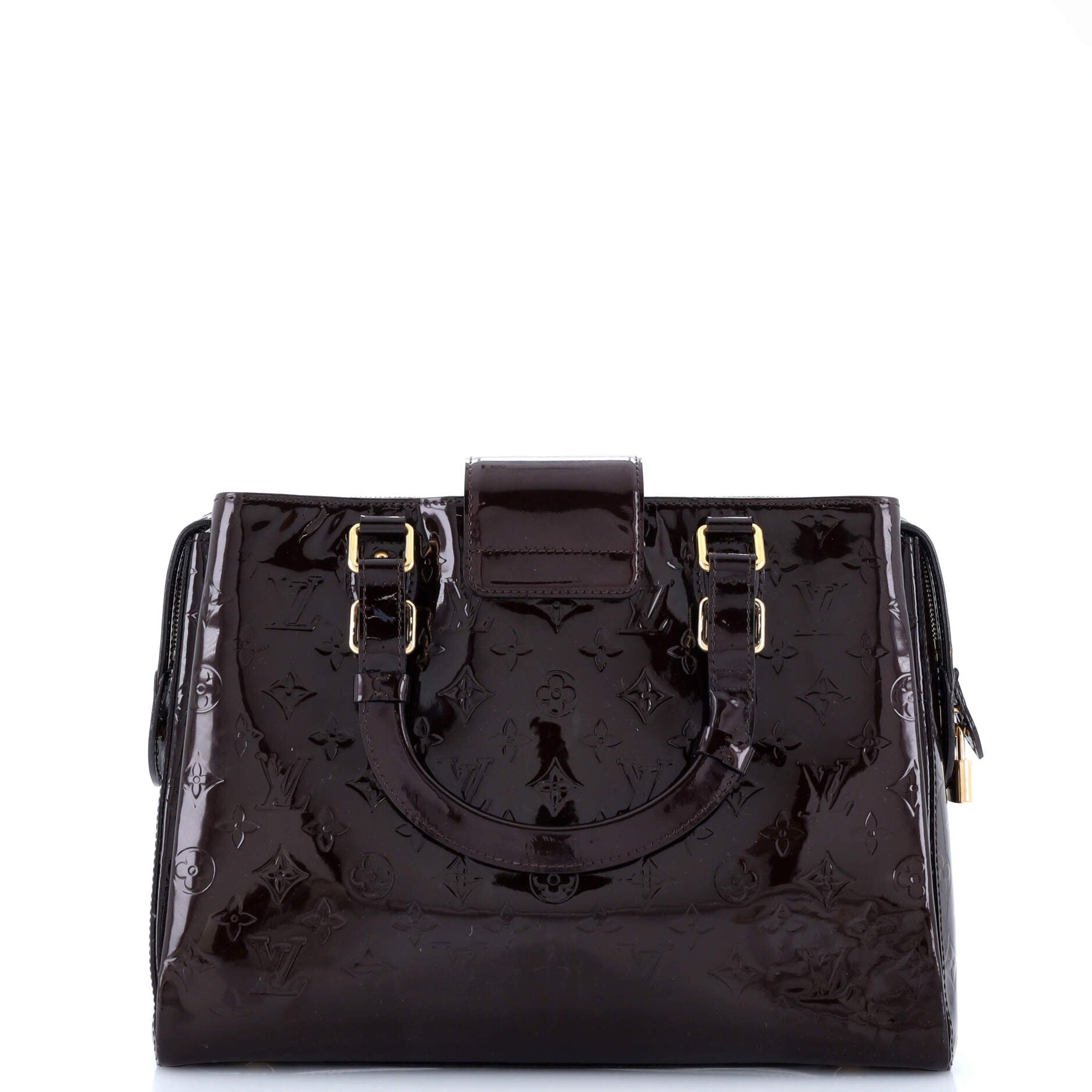 Louis Vuitton Melrose Avenue Handbag Vernis Monogram Travel Bag Vernis 3025125
