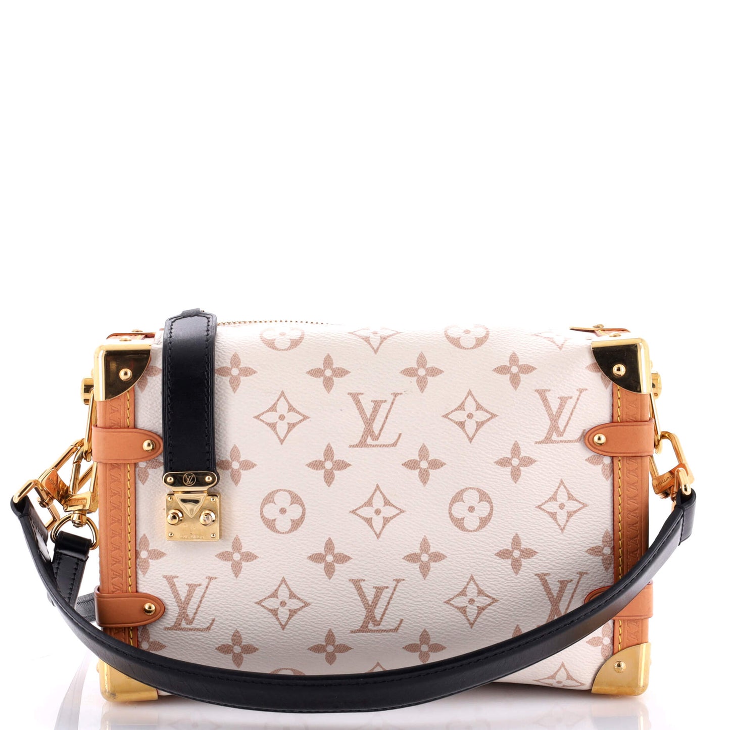 Louis Vuitton Side Trunk Handbag Dune Mm Canvas Monogram Shoulder Bag
