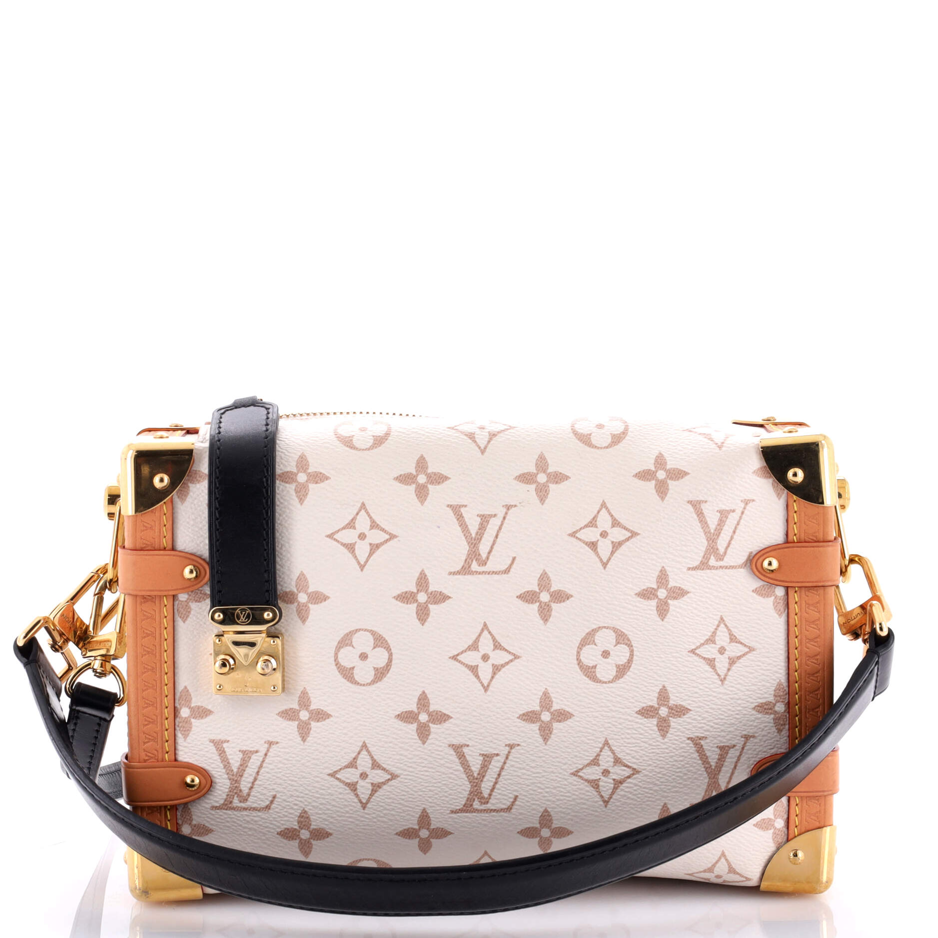 Louis Vuitton Side Trunk Handbag Dune Mm Canvas Monogram Shoulder Bag