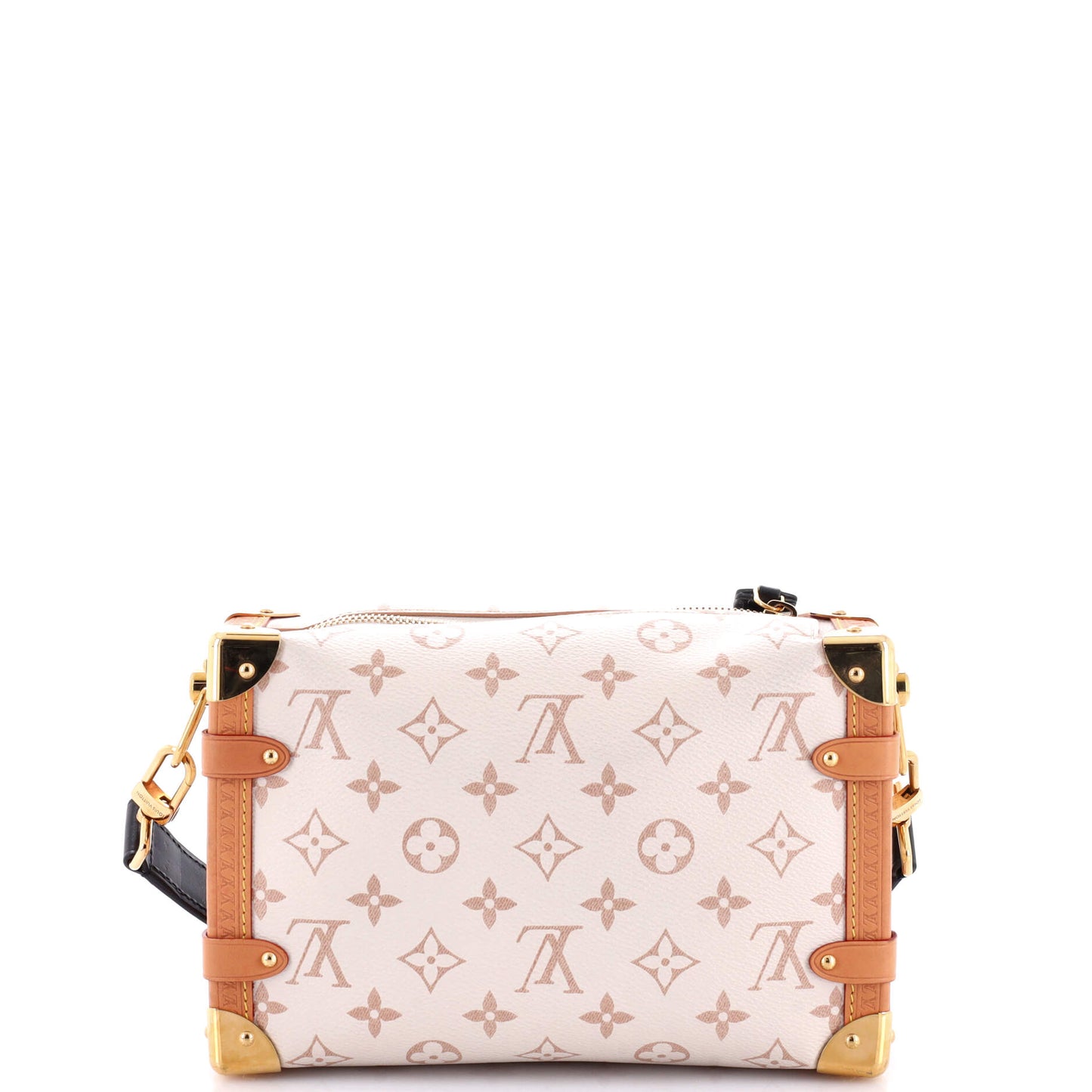 Louis Vuitton Side Trunk Handbag Dune Mm Canvas Monogram Shoulder Bag