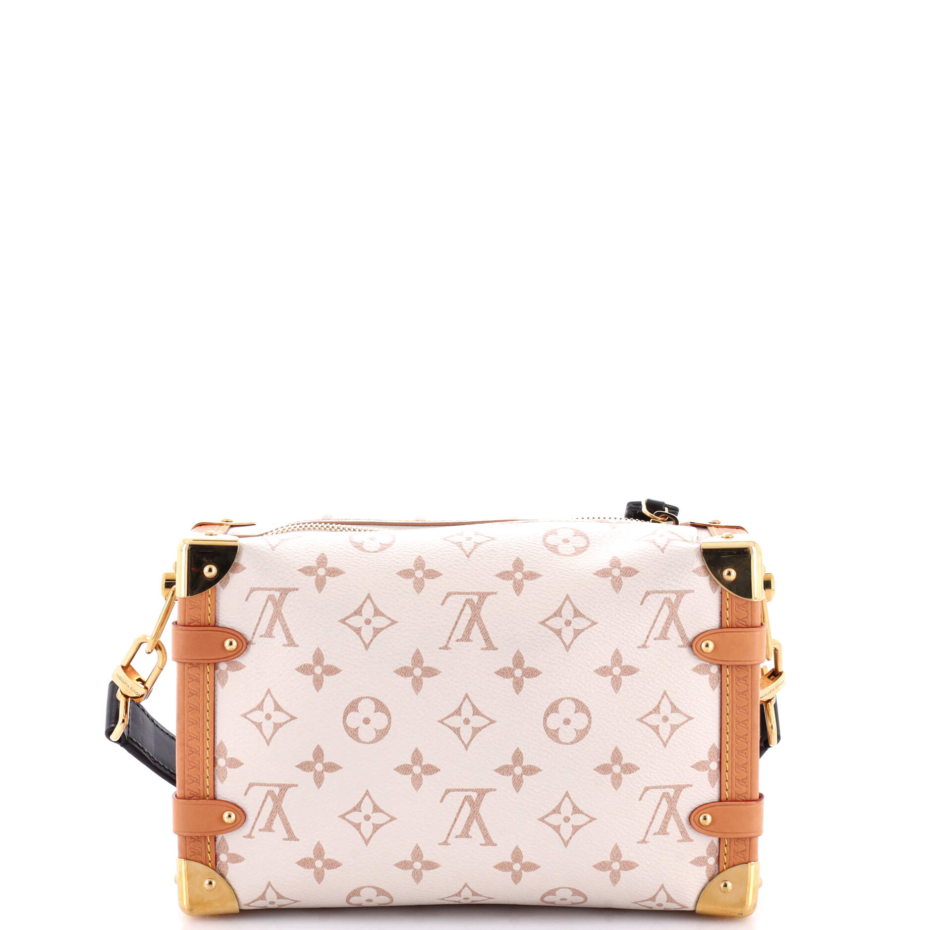 Louis Vuitton Side Trunk Handbag Dune Mm Canvas Monogram Shoulder Bag
