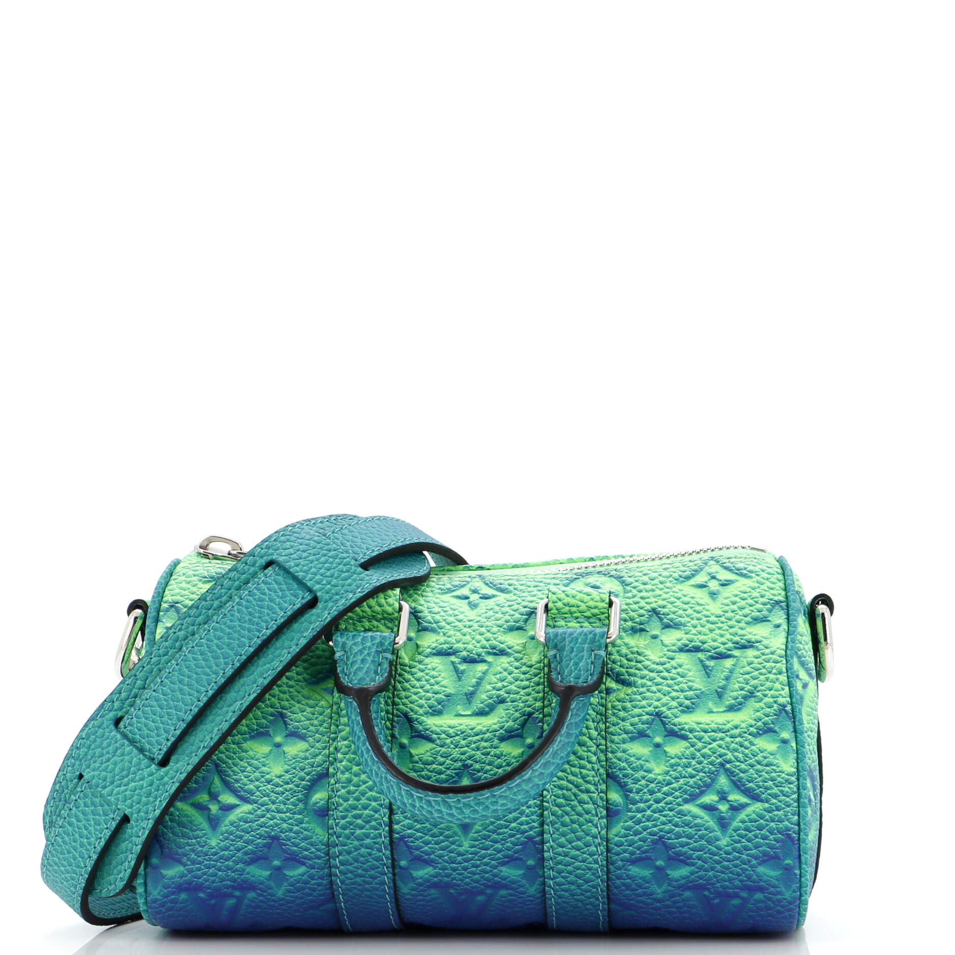 Louis Vuitton Keepall Bandouliere Bag Limited Edition Illusion Taurillon Leather Monogram Shoulder B Leather Xs3027