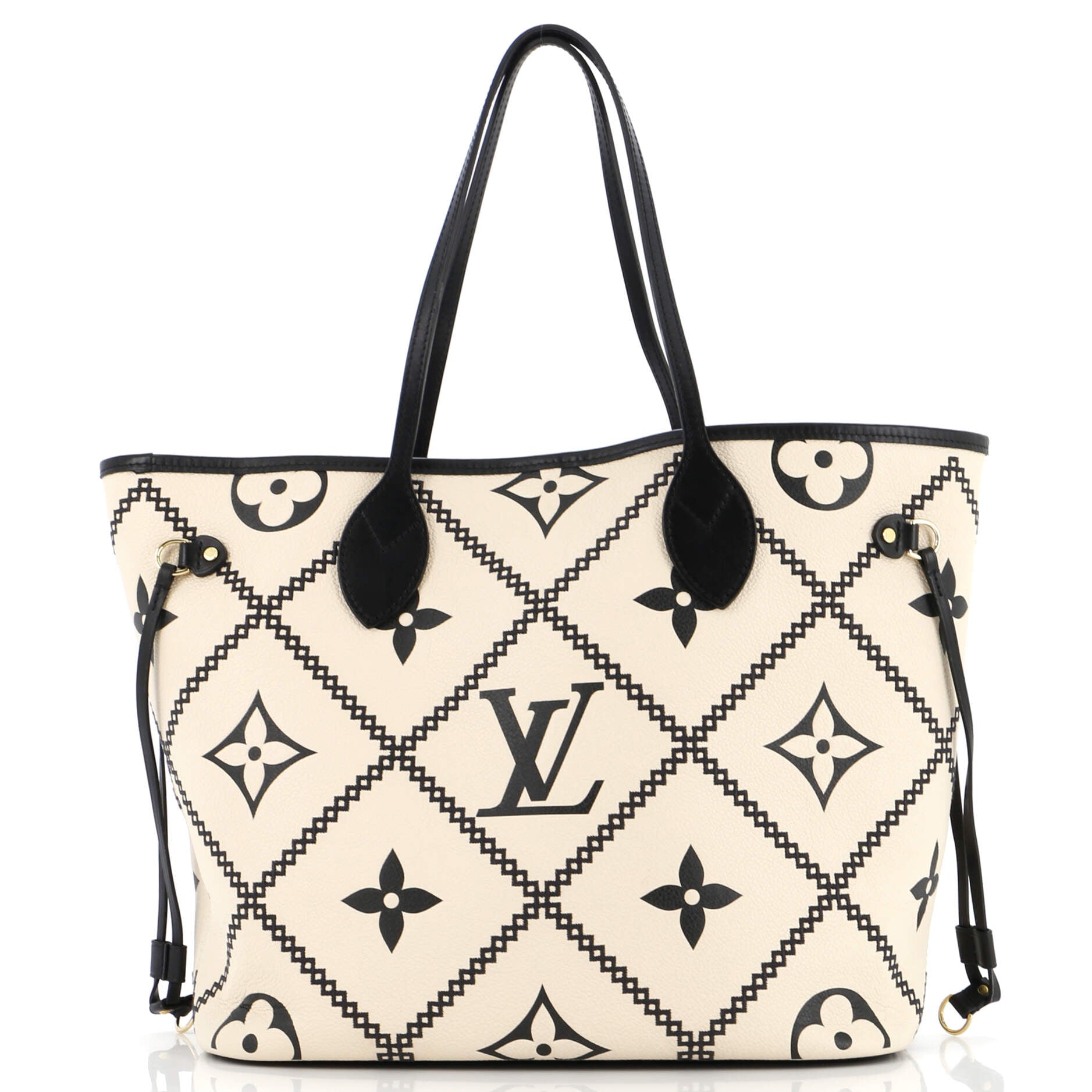 Louis Vuitton Neverfull Nm Tote Empreinte Giant Broderies Mm Monogram Tote Bag