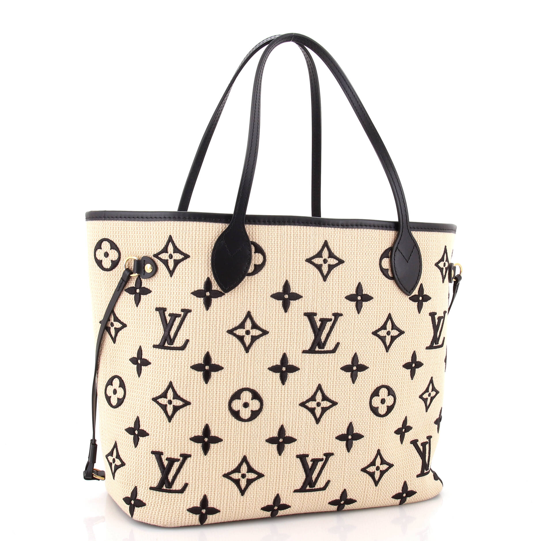 Louis Vuitton Neverfull Nm Tote Giant Embroidered Cotton Mm Monogram Tote Bag Cotton Mm3029191