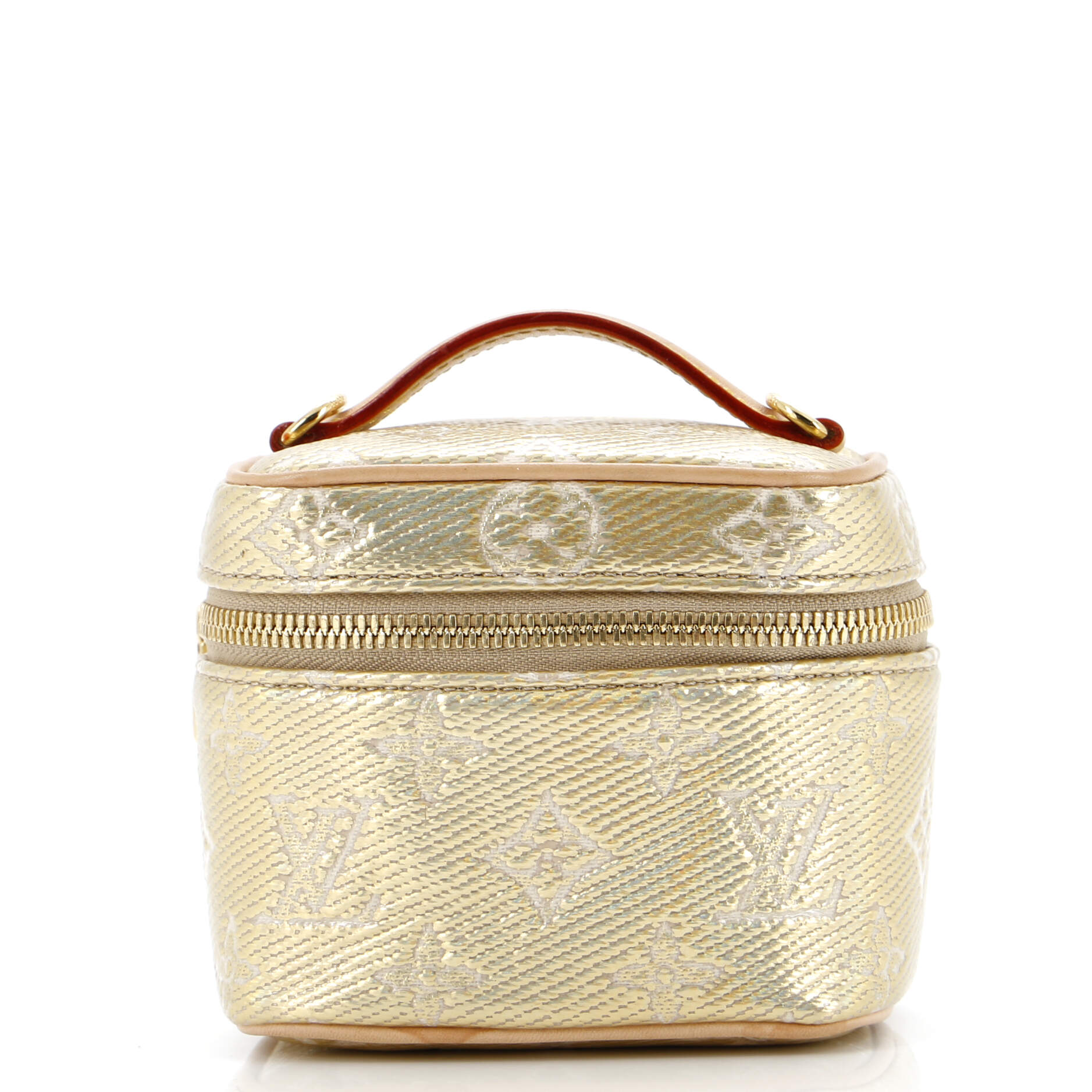 Louis Vuitton Vanity Case Monoglam Jacquard Micro Handbag Canvas Travel Bag Canvas Micro3029192
