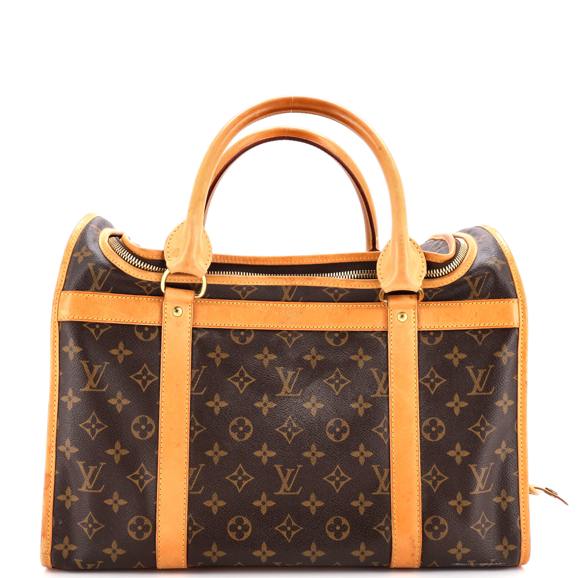 Louis Vuitton Dog Carrier Bag Canvas Monogram Travel Bag