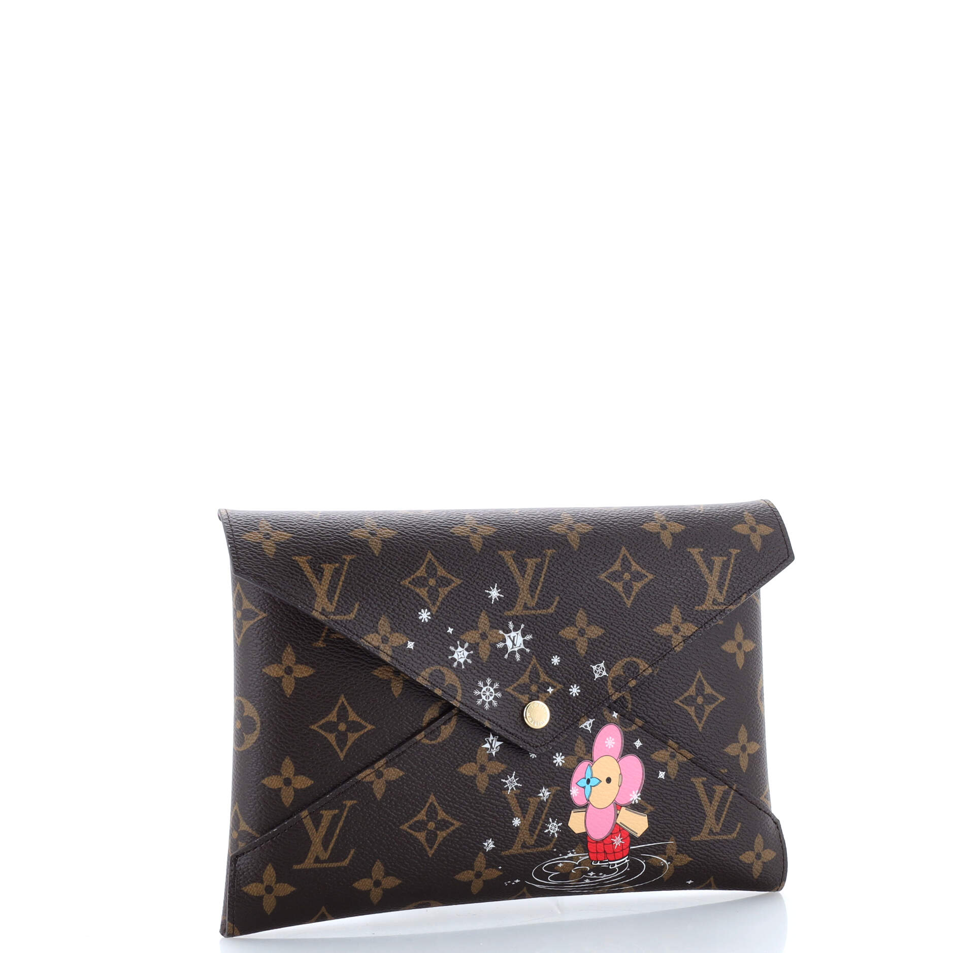 Louis Vuitton Kirigami Pochette Set Limited Edition Vivienne Xmas Canvas Monogram Clutch Bag