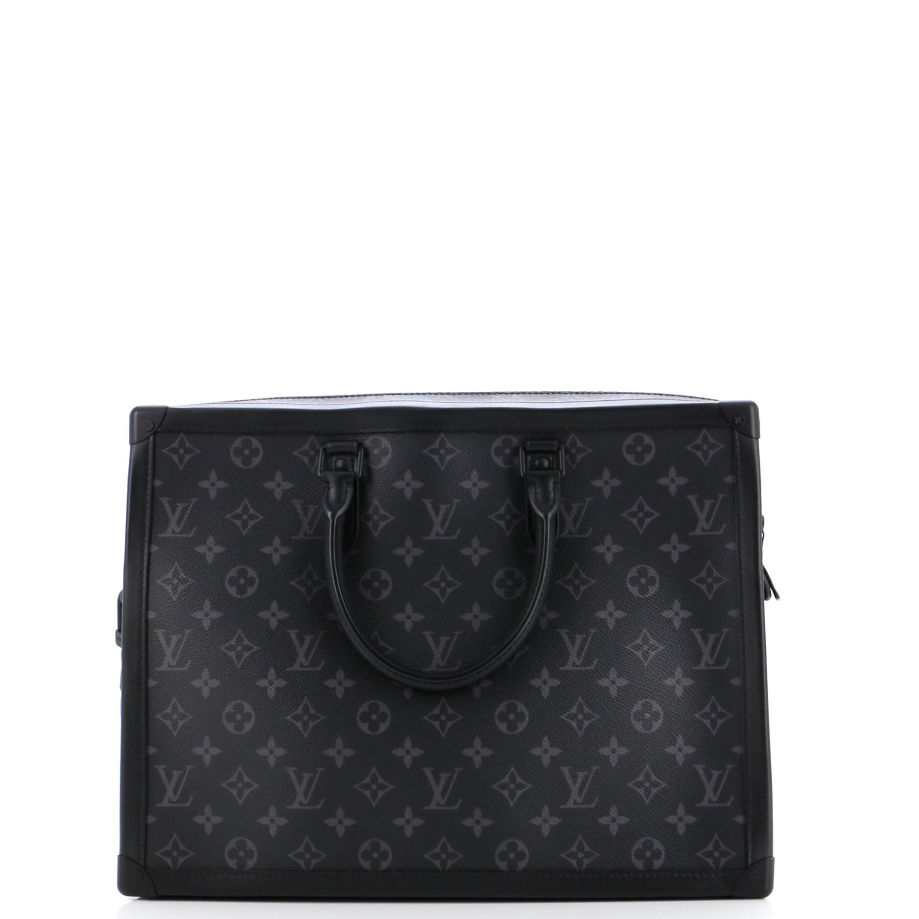 Louis Vuitton Soft Trunk Briefcase Eclipse Handbag Canvas Monogram Travel Bag
