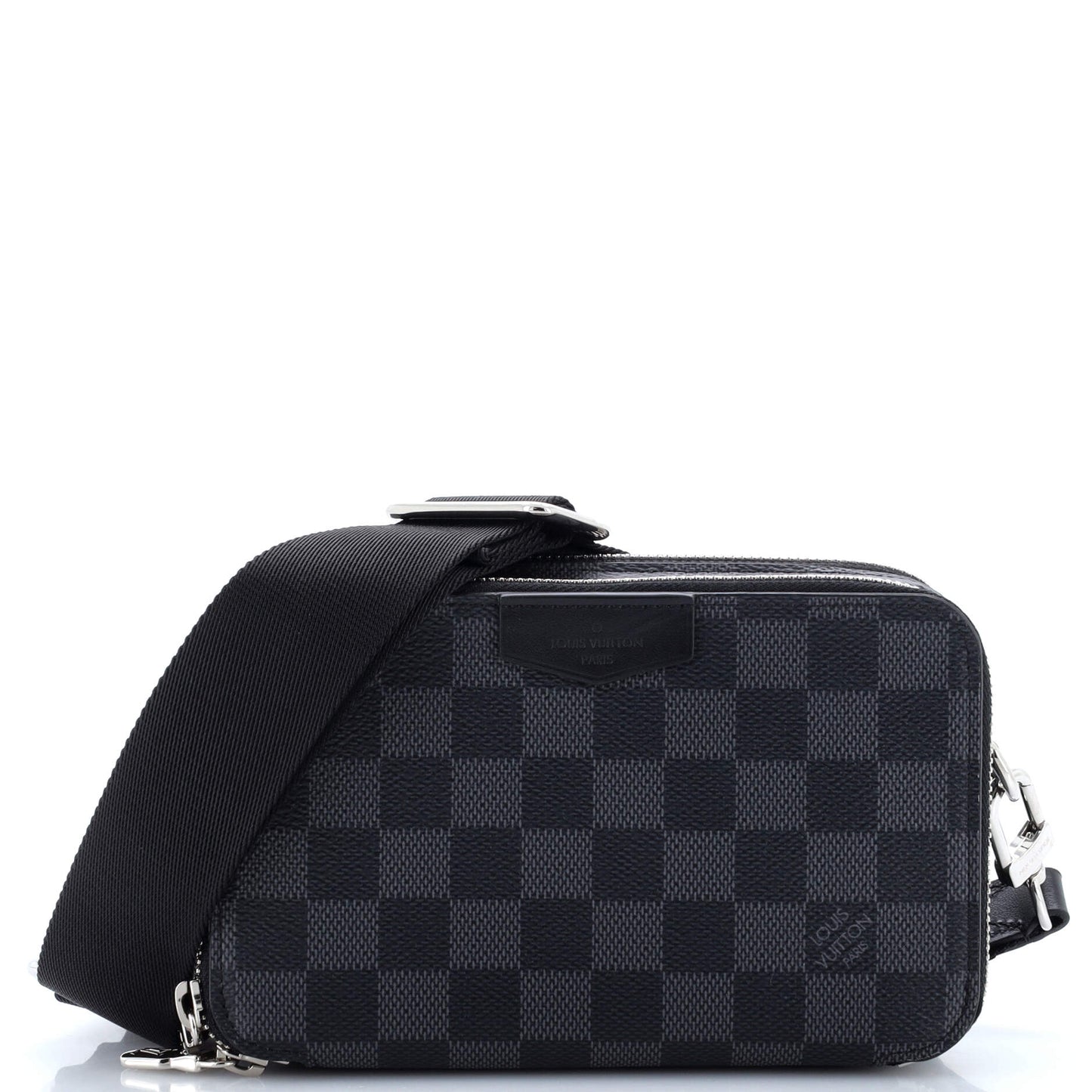 Louis Vuitton Alpha Wearable Wallet Damier Graphite Handbag Travel Bag