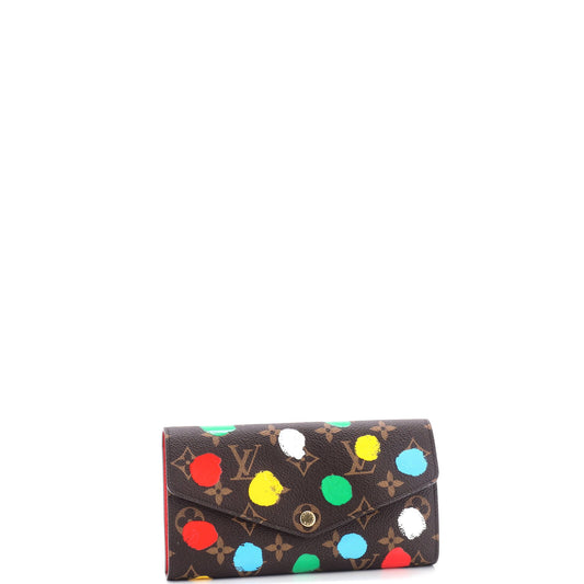 Louis Vuitton Sarah Wallet Nm Yayoi Kusama Painted Dots Canvas Monogram Travel Bag