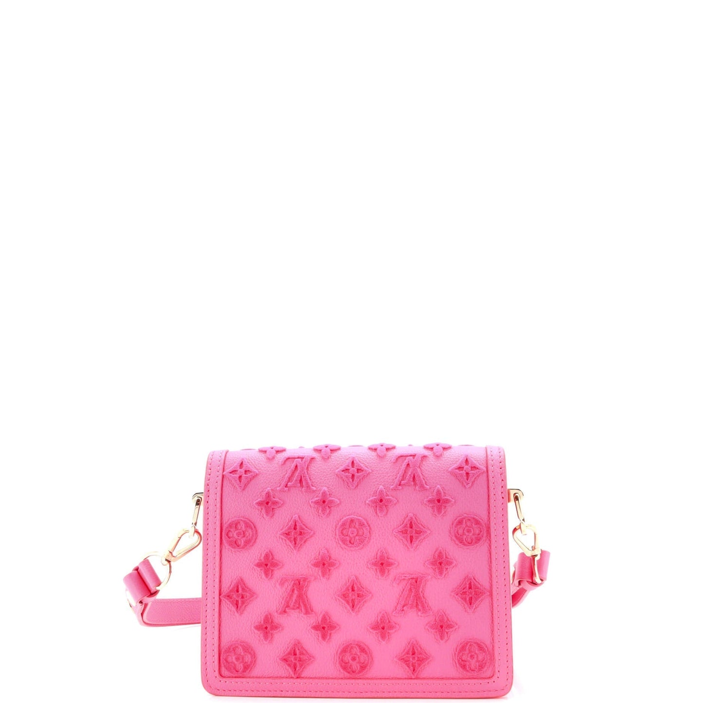 Louis Vuitton Dauphine Shoulder Bag Tuffetage Leather Monogram Leather Mini303153213