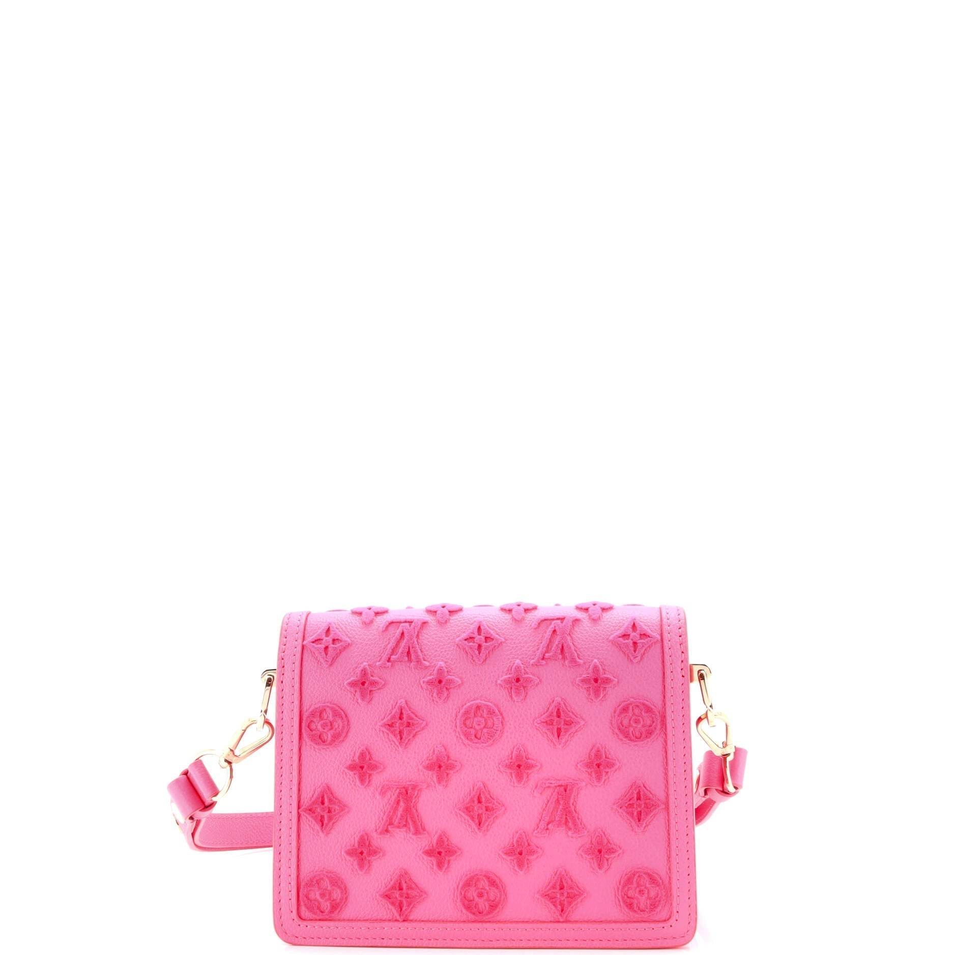 Louis Vuitton Dauphine Shoulder Bag Tuffetage Leather Monogram Leather Mini303153213