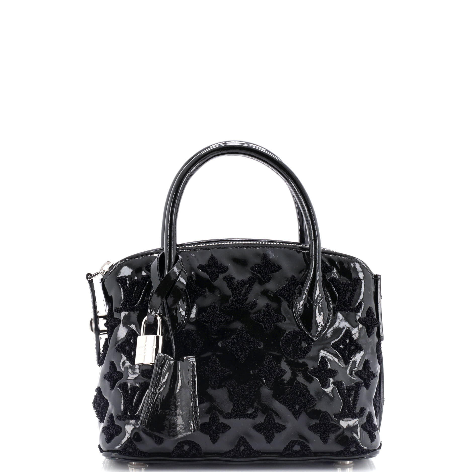 Louis Vuitton Fascination Lockit Handbag Patent Lambskin Bb Tote Bag