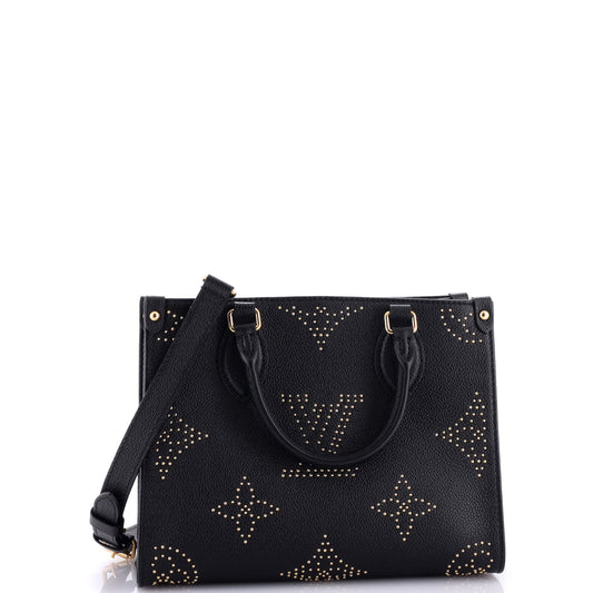 Louis Vuitton Onthego Tote Studded Giant Pm Leather Monogram Tote Bag