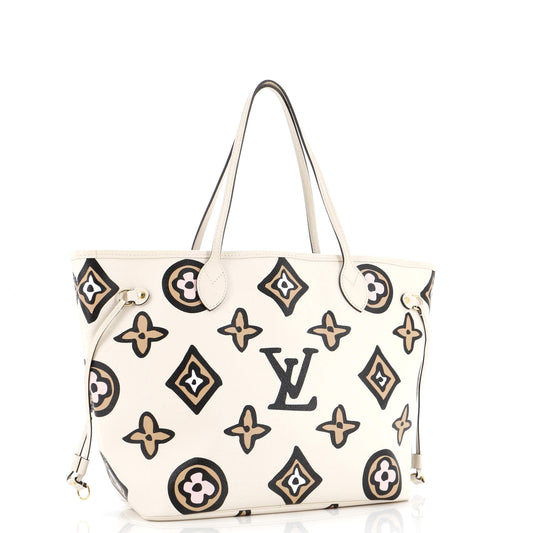 Louis Vuitton Neverfull Nm Tote Wild At Heart Giant Monogram Tote Bag