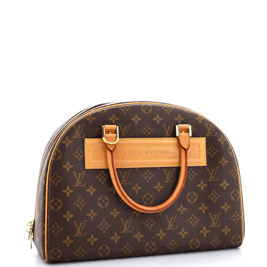 Louis Vuitton Nolita Satchel Canvas Monogram Travel Bag