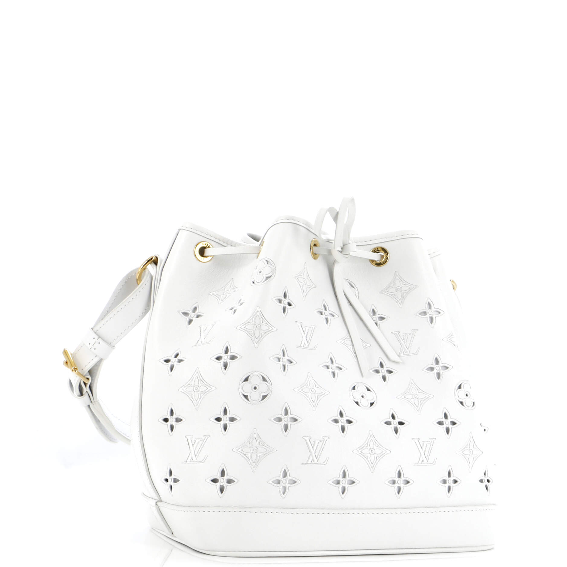 Louis Vuitton Petit Noe Nm Handbag Cutout Broderie Leather Monogram Shoulder Bag Leather 30315348