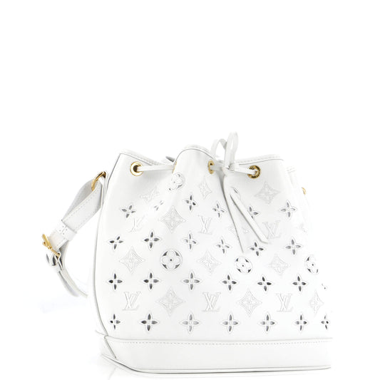 Louis Vuitton Petit Noe Nm Handbag Cutout Broderie Leather Monogram Shoulder Bag Leather 30315348
