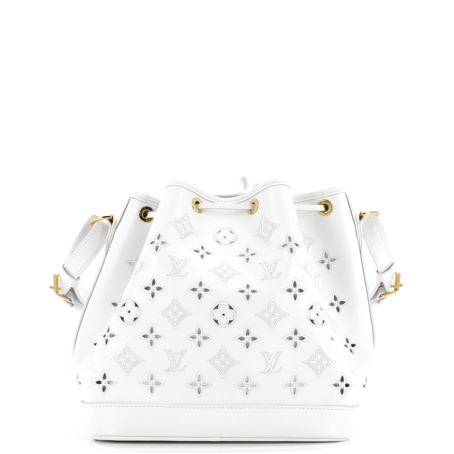 Louis Vuitton Petit Noe Nm Handbag Cutout Broderie Leather Monogram Shoulder Bag Leather 30315348