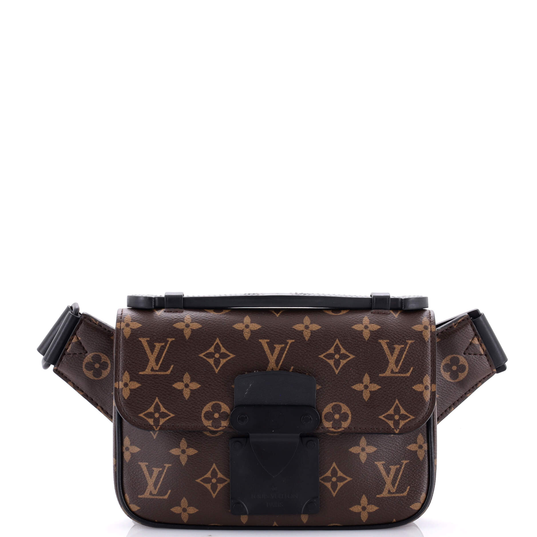 Louis Vuitton Lock Sling Bag Macassar Canvas Monogram Crossbody Bag Canvas 3032371