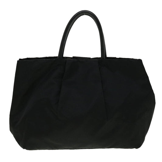 Prada Hand Bag Auth Nylon Black Travel Bag Black Auth 30324