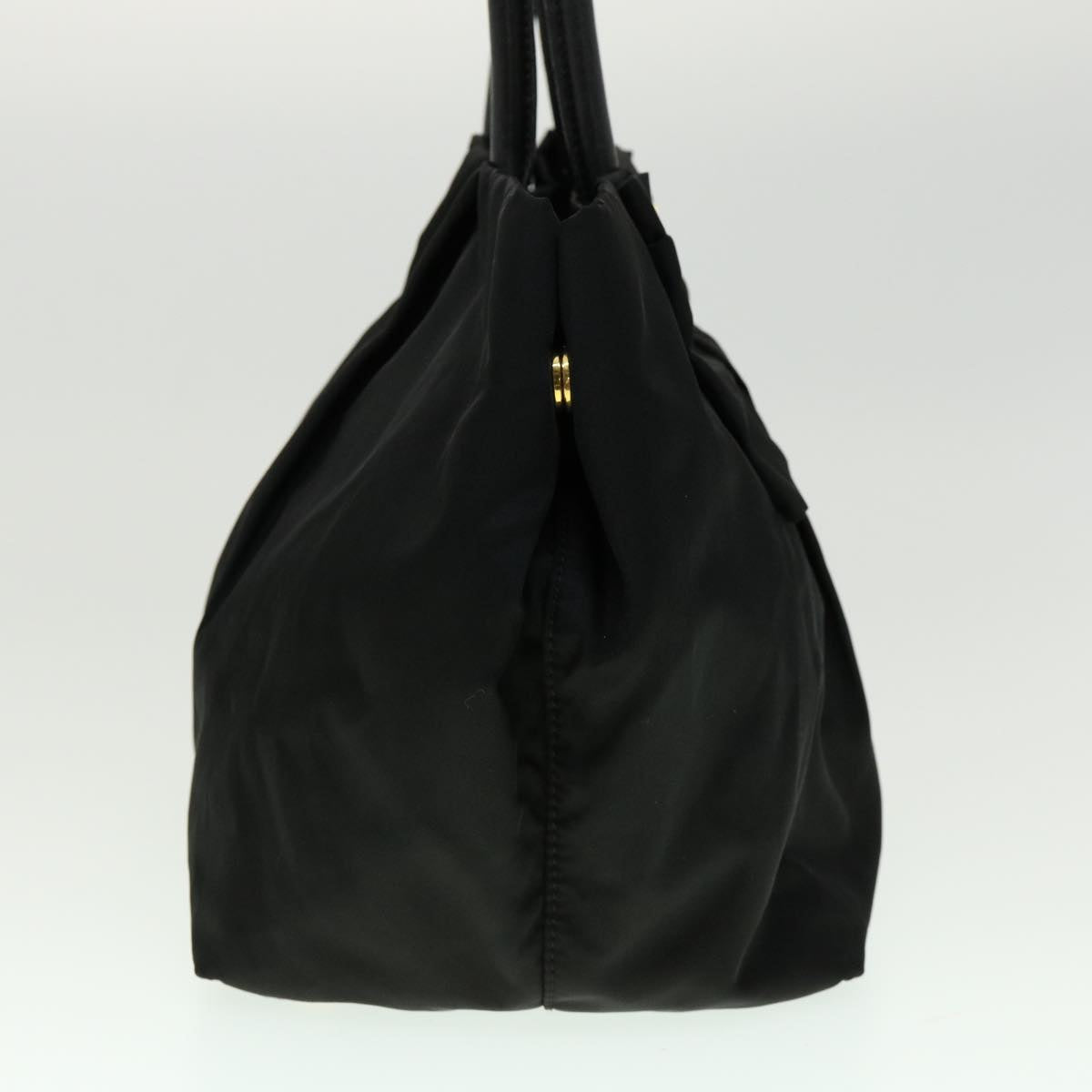 Prada Hand Bag Auth Nylon Black Travel Bag Black Auth 30324