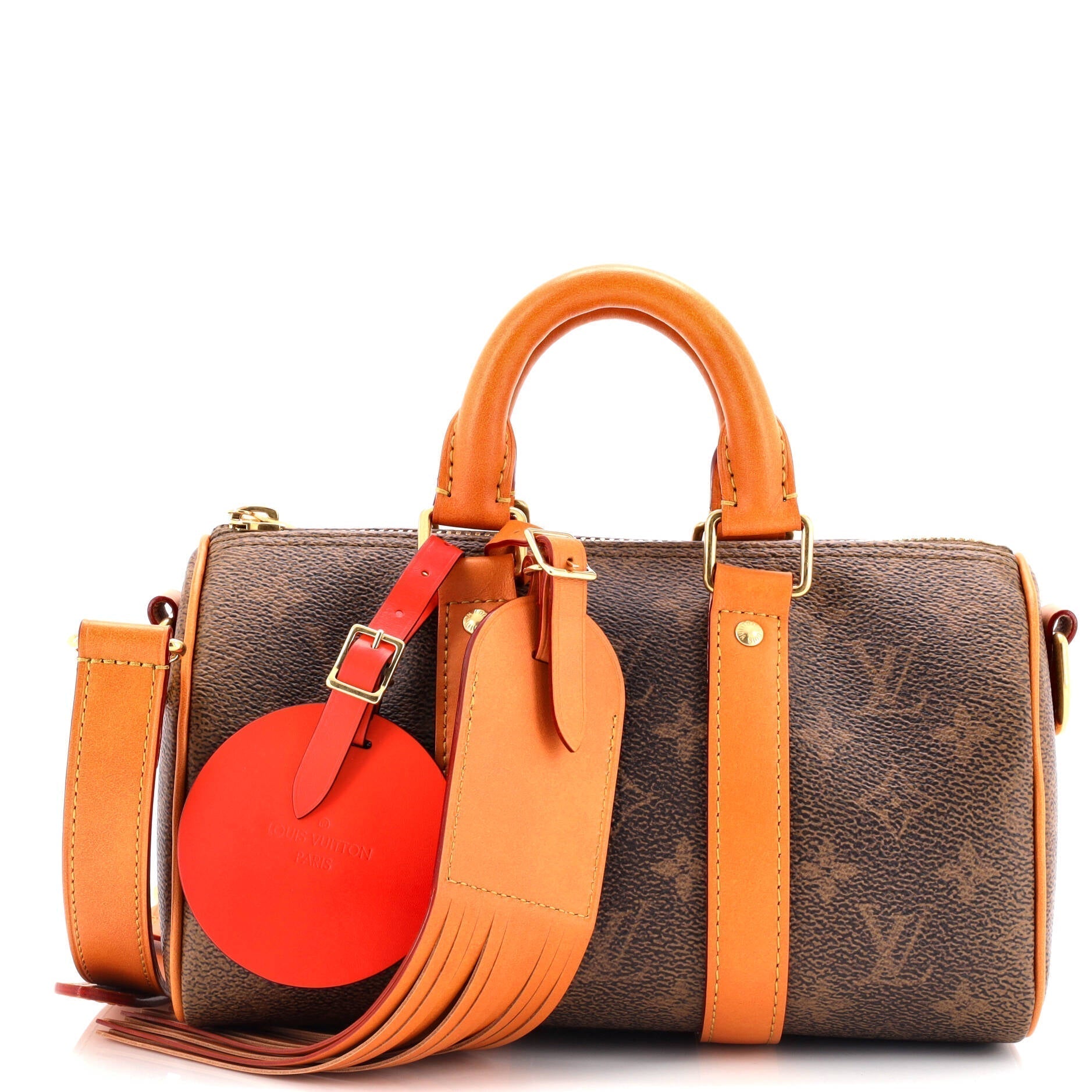 Louis Vuitton Keepall Bandouliere Bag Dust Monogram Travel Bag